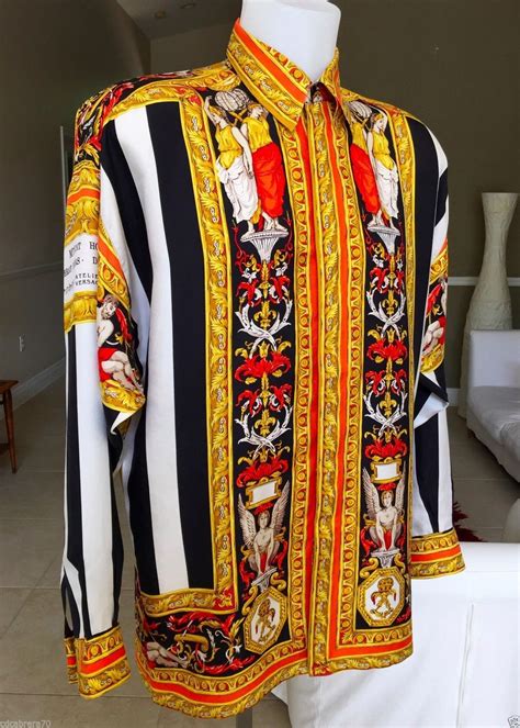 vintage shirt versace men|vintage Versace jacket.